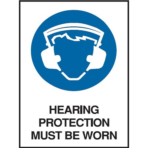 Usha Armour Hearing Protection Signage, Size: 8 x 5 Inch